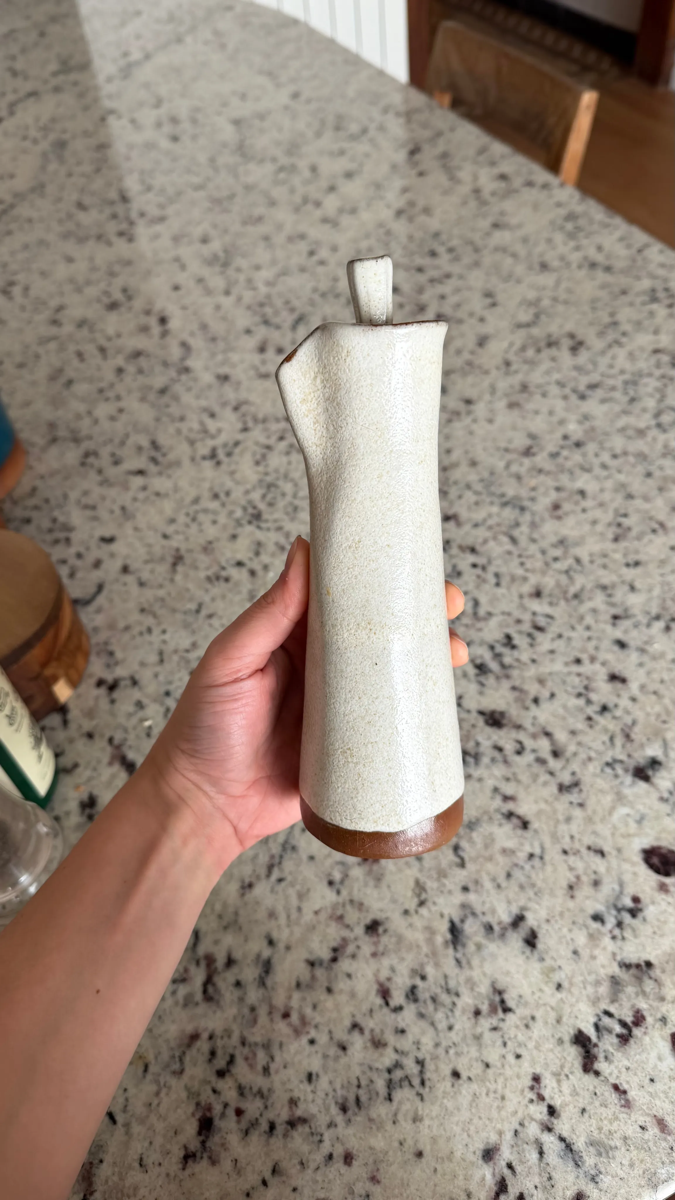 The same piece, glazed and finished
